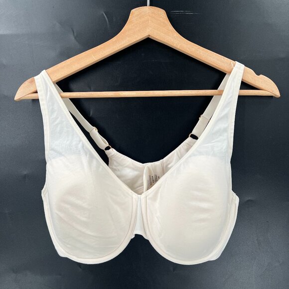 Third Love full coverage underwire bra ivory organic cotton blend lined 36E - Picture 1 of 9